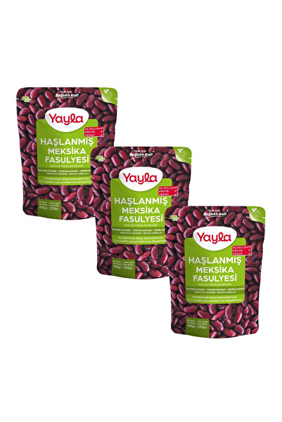 Yayla Haşlanmış Meksika Fasulyesi 400 gr X3
