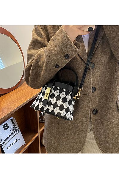 ETG Crossbody Bucket Bag Handbag Shoulder Crossbody Bag