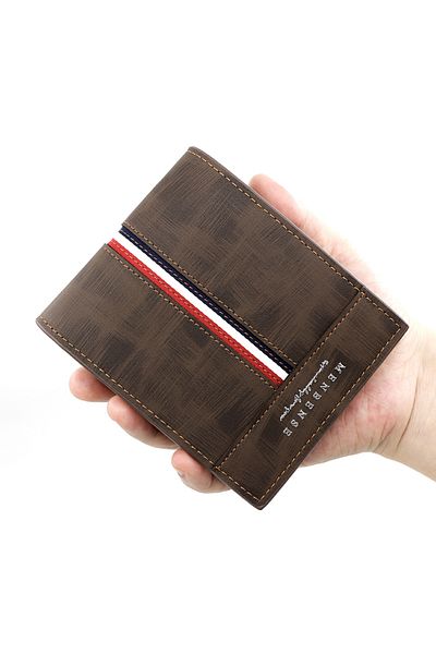 ETG Business Men's Wallet Short Wallet Card Holder Document Bag 12*9.5*2cm