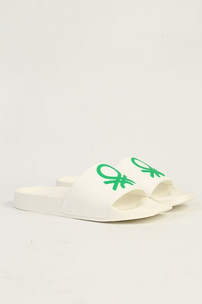Benetton شبشب رجالي أبيض - Bn-1429