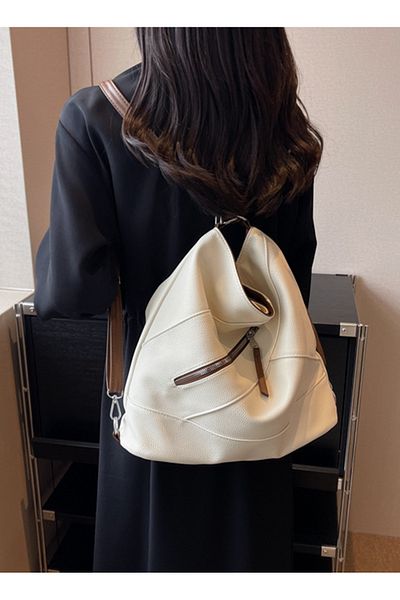 ETG Women's Large Capacity Casual Shoulder Crossbody Bag Tote Bag Backpack 35*14*34CM