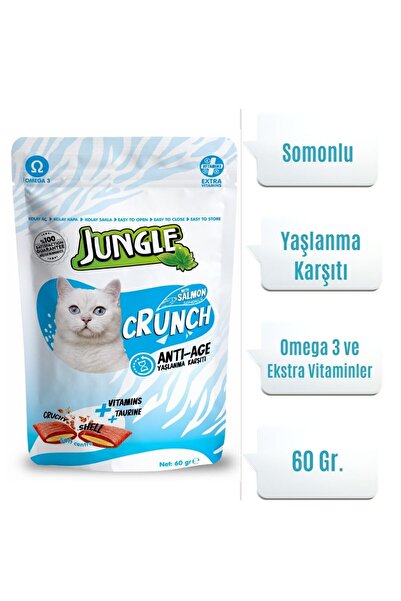 Jungle Crunch Kedi Ödül Maması Yaşlanma Karşıtı 60 gr.