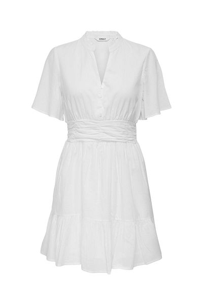 ONLY Kleid Normal geschnitten V-Ausschnitt Kurzes Kleid