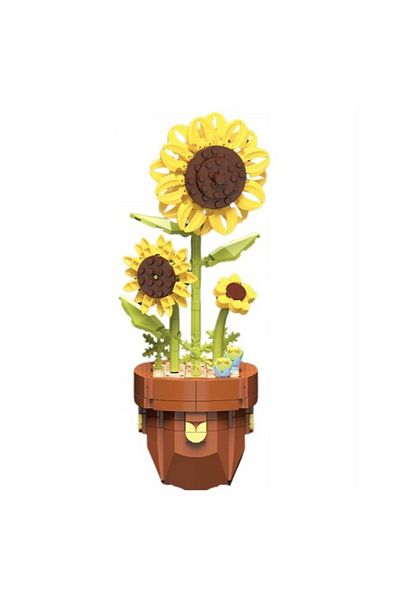 zola Construction set for children and adults, Zola, Sunflower, 6 years +, 359 pieces, 28.4 x 11.3 cm