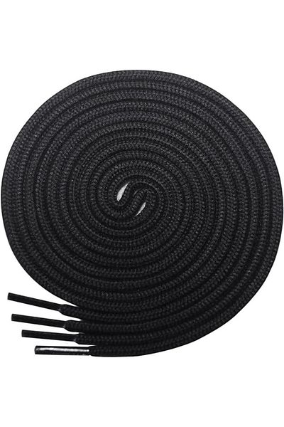 Lorpops Set of 2 pairs of Lorpops shoelaces, black, polyester, 60 cm x 2.4 mm
