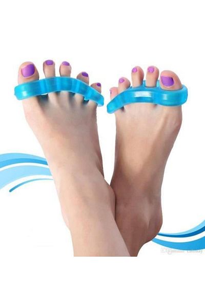 CMT Deluxe Pampered Toes - 5 Finger Separating Shape Corrector Apparatus, Silicone