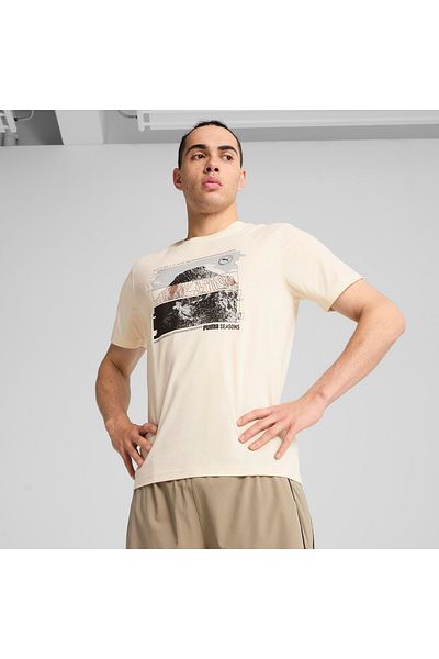 Puma Αθλητικό μπλουζάκι GRAPHICS SEASONS UNISEX TEE