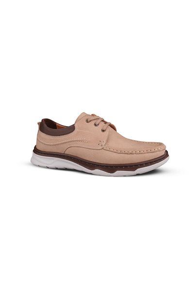 M.P. Beige Nubuck Leather Men's Casual Shoes