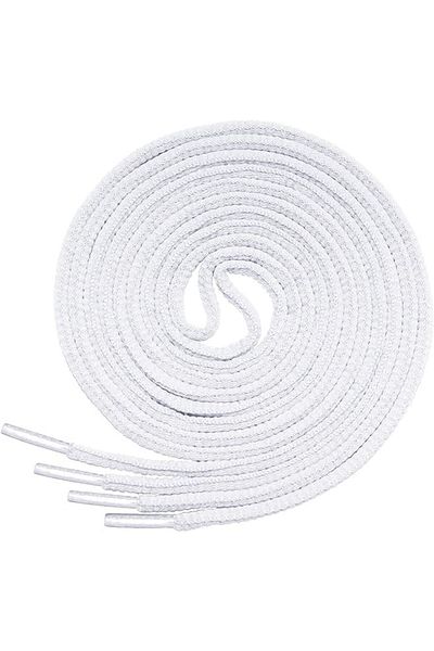 Lorpops Set 2 perechi de sireturi Lorpops, alb, poliester, 160 cm