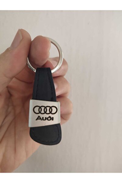 ASYA GIFTS أودي سلسلة مفاتيح جلدية معدنية للسيارات