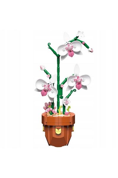 zola Construction set for children and adults, Zola, Potted Orchid, 6 years +, 379 pieces, 21 x 6 x 31 cm