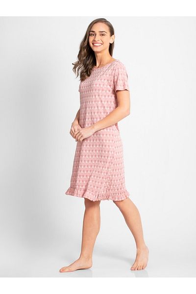 JOCKEY Relax-Women Sleep Dress RX25-0103-Blush