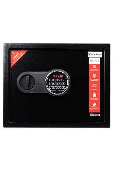 DAS SIEGEL Çelik Dijital Şifreli Para Kasası Ev-İş-Ofis-Otel Tipi 30DSE