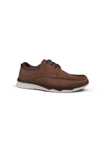 M.P. Men's Casual Shoes - Brown and Nubuck Leather