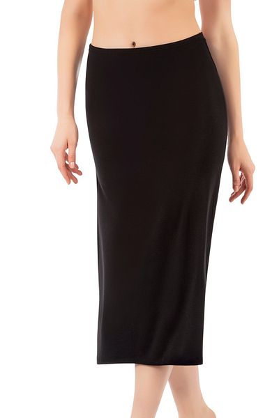 LİRONA 16975 Women's Viscose Below Knee Long Skirt Lining Underskirt Petticoat