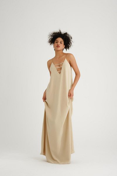 Store 100% Cotton, Thin Strap, Satin Look Dress