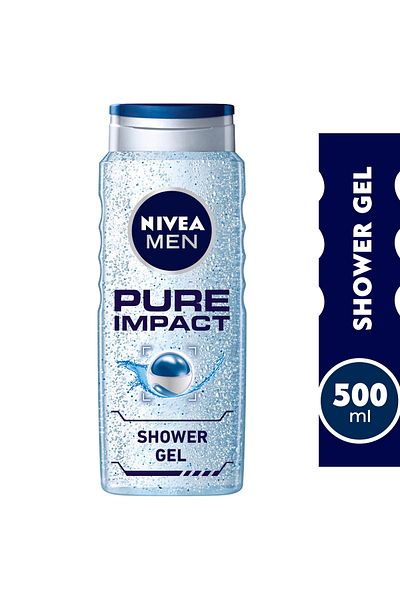 NIVEA Men Shower Gel 3in1 Pure Impact Fresh Scent 500 ml
