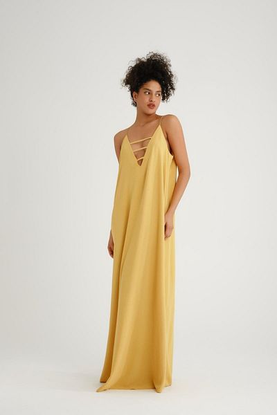 Store 100% Cotton, Thin Strap, Satin Look Dress