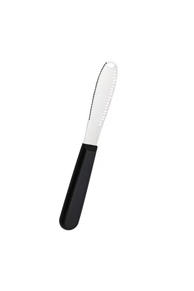Kiuiom Cuțit de unt, oțel inoxidabil/plastic, negru/argintiu, 21 cm