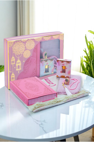 ihvan online Kuranı Kerim Şal Tesbih Esans Zikirmatik İsimli Seccade Seti