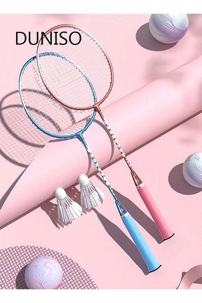 Generic Duniso Badminton Set Lightweight Badminton Rackets With 3 Shuttlecocks And 1 Carrying Bag