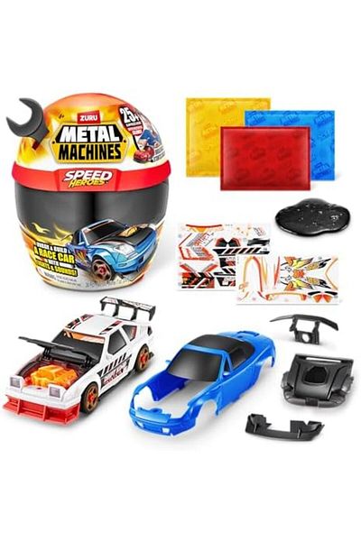 Metal machines Zuru Metal Machines Machines-Speed Heroes Series 1 Helmet PLAYSET Black