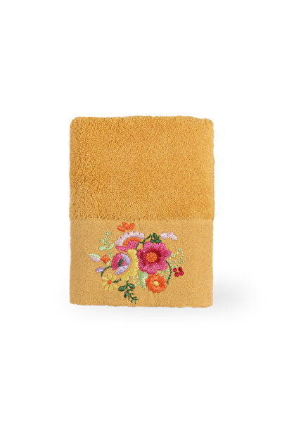 Minteks Сахара Слънце Бродирана кърпа за ръце и лице 50x90 - Minteks Home