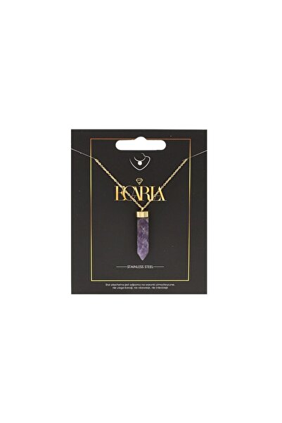 ECARLA Stainless steel necklace, 14k gold plated, Ecarla, NST1606FIO