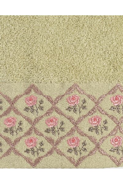 Minteks Πετσέτα χεριών και προσώπου Rosetta Cream Κεντημένη 50x90 - Minteks Home
