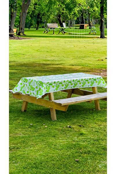 PALPAK مفرش طاولة قابل للمسح بنمط أوراق الشجر - 120X230