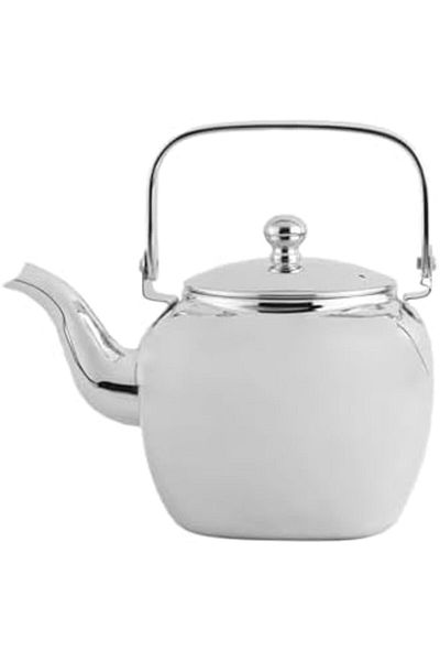 ALSAIF 2L Saif Teapot, durable and elegant, ideal for serving tea and other teas. Silver color.