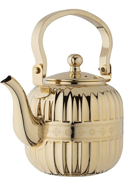 ALSAIF 1.2L Saif Teapot, durable and elegant, ideal for serving tea and other teas. Gold color.
