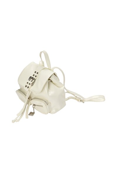 BATA Faux Leather Buckle Backpack 2