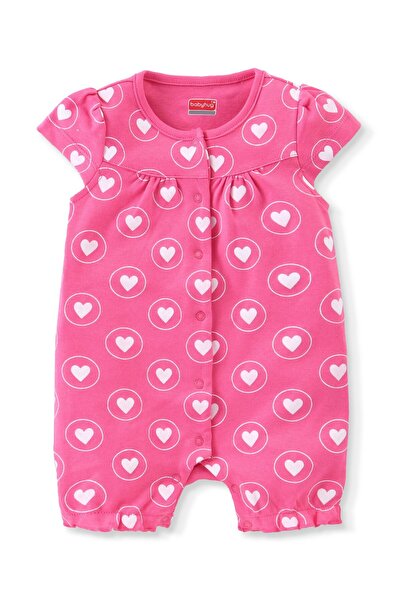 Babyhug Babyhug 100% Cotton Knit Cap Sleeves Rompers with Heart & Fish Print Pack of 2 - Multicolour