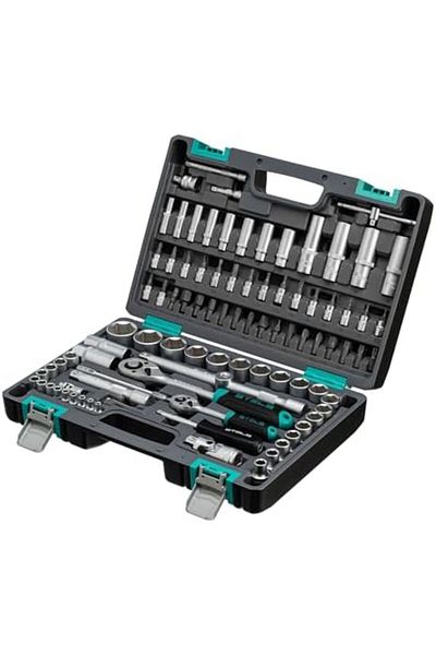Generic STELS 94-Pcs Hand Tool Set 1/4" & 1/2" Socket & Wrench Kit for Car, Home & Workshop Use