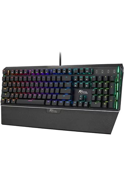 COOYA RK950 Gaming Keyboard, 104 Keys Wired Mechanical Keyboard, LED Backlit Computer Keyboard USB Wired