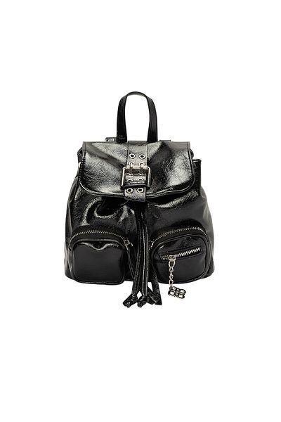 BATA Faux Leather Buckle Backpack 2
