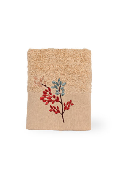 Minteks Кърпа за ръце и лице Pamina Milk Coffee с бродерия 50x90 - Minteks Home