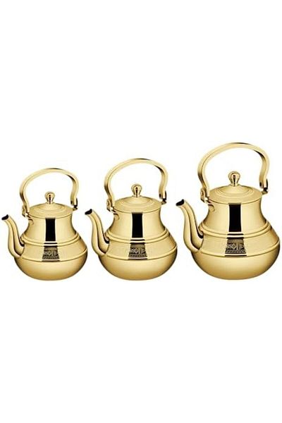 ALSAIF Gold-plated Patterned Tea Kettle From , 1.2/1.6/2.0 Liter Capacity