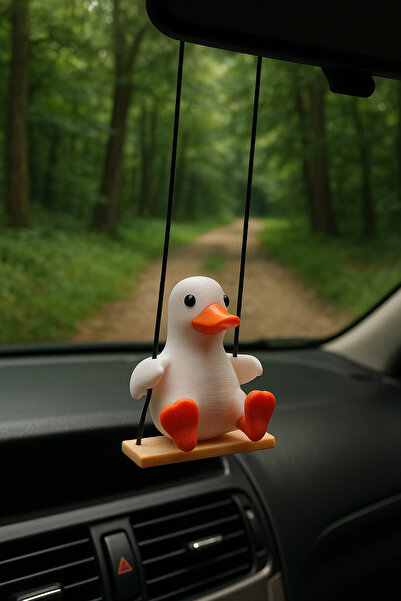 Oppy زخرفة مرآة الرؤية الخلفية تتأرجح على شكل بطة