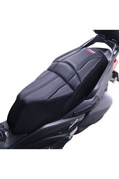 GP KOMPOZİT Yamaha XMAX 250-400 2018-2025 Uyumlu Fileli Motosiklet Konfor Sele Kılıfı Siyah