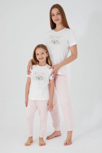 ROLY POLY 3105-2 Koala Dream Pink Pajama Set with Elastic Legs