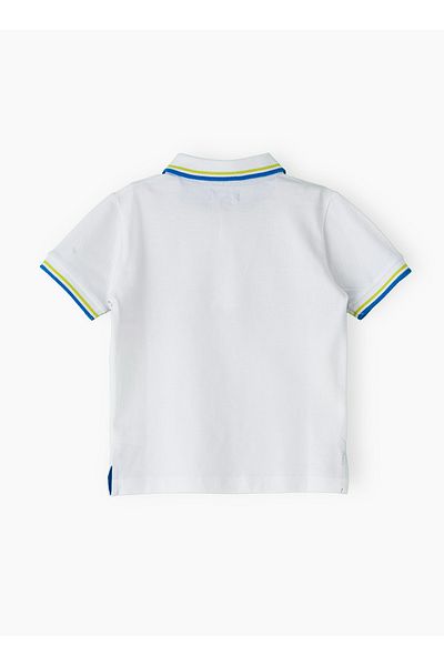 Basicxx Boys' Multicolour Striped Cotton Polo Shirt