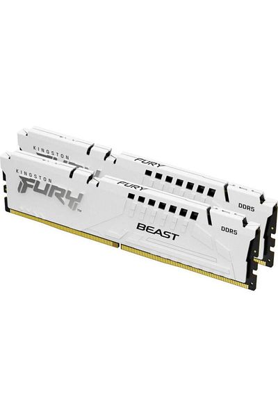 Kingston Memory Kingston FURY Beast White 64GB(2x32GB) DDR5 6000MHz CL36 Dual Channel Kit
