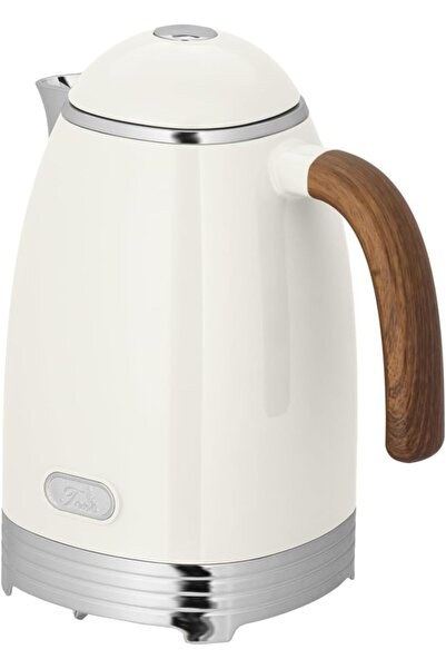 ALSAIF Thermal Flask for Coffee and Tea by Nada, Leakproof, Keeps Drinks Hot, 1 Liter, Ivory/Chrome,