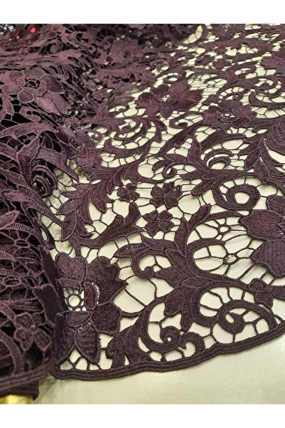 Safir Kumaş Abiye Elbiselik Takımlık Güpür Dantel 3 Metre