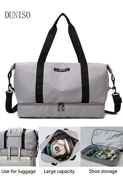 Generic Duniso Sports Gym Bag With Wet Bag And Shoe Compartment,travel Duffel Bag For Travel Gym Yoga Travel