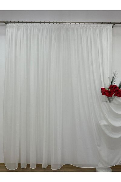 Liz Line Embroidered curtain, ivory color, Bohemia by Liz Line collection, with drapery, 1000x245cm - PD01210