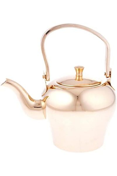 ALSAIF 2L Saif Teapot, durable and elegant, ideal for serving tea and other types of tea. Gold color.