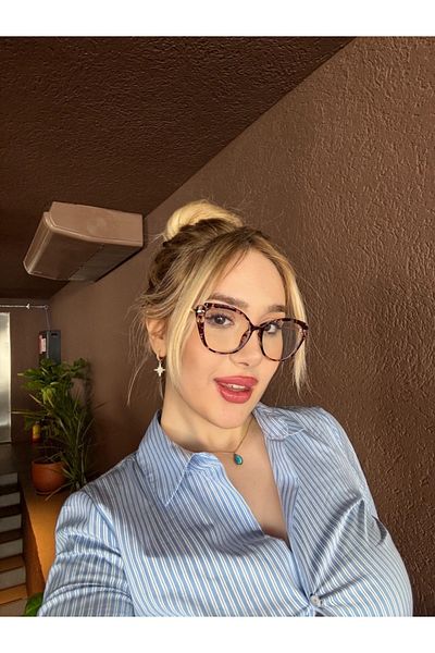 LOOKUP Blue Light Protection Glasses - Anti Blue Light Optical Compatible 55 Length 142 Height 40